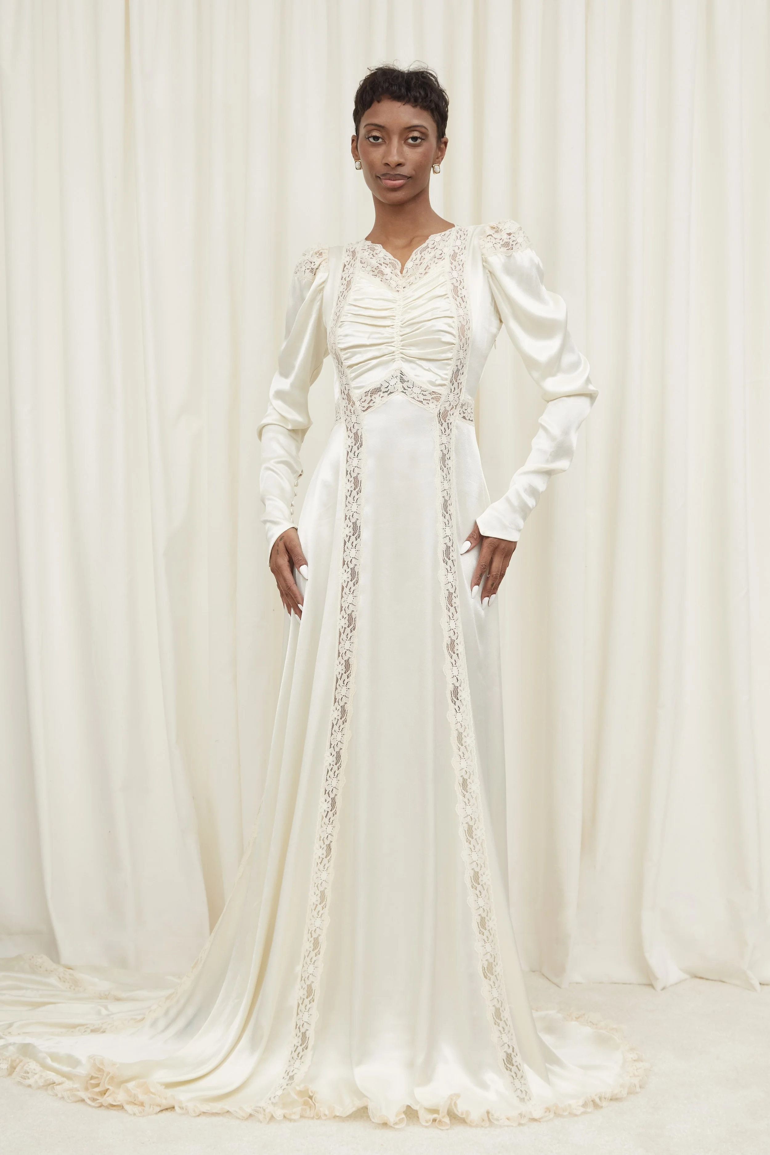 Dorris Puff Sleeve Gown — Tanner Fletcher